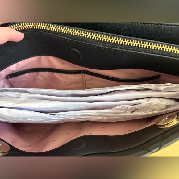 Kate Spade NY Womens Emerson Place Allis Tote Shoulder Bag Quilted Leather Black - Picture 5 of 14